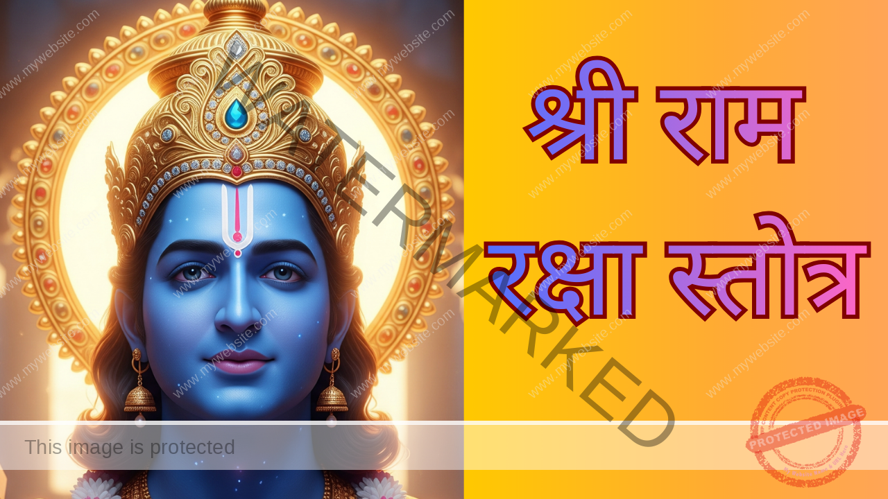 श्री राम रक्षा स्तोत्र
